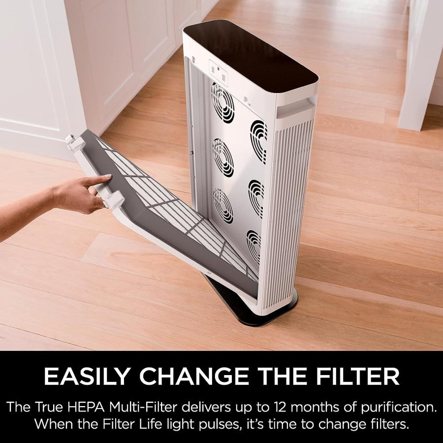 Shark HE601 Air Purifier 6 True HEPA Cleans up to 1200 Sq. Ft.  Captures 99.98% of Particles  dust  allergens  Smoke  0.1 0.2 microns  Advanced Odo｜import-tabaido｜08