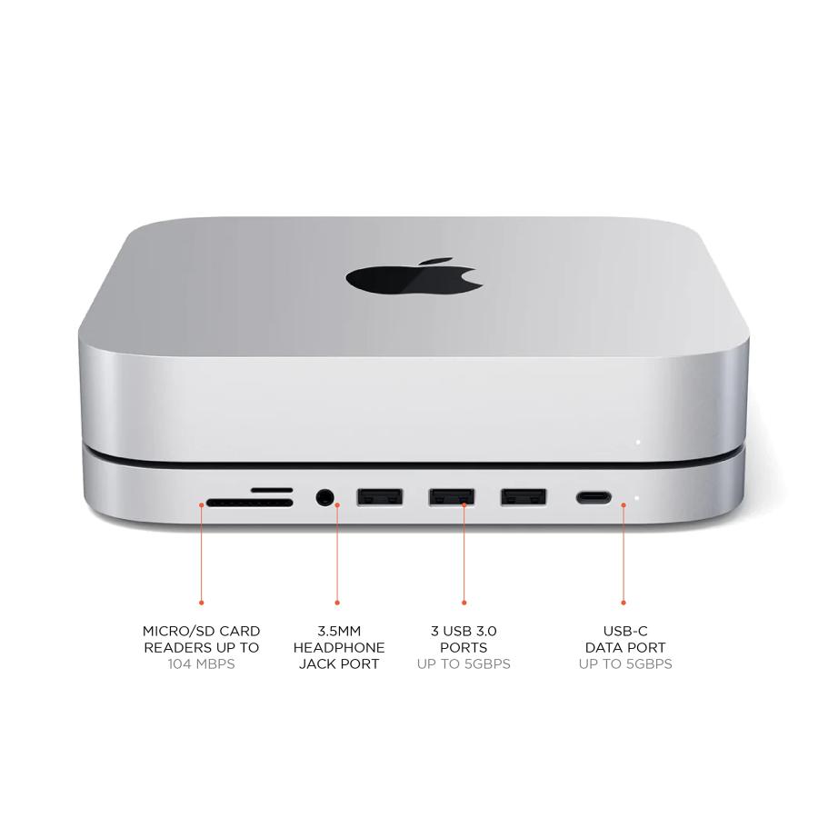 並行輸入品】Satechi USB C アルミニウム スタンド & ハブ (シルバー