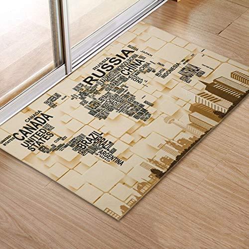 【並行輸入品】OPLJ Welcome Letter Printed Floor Mat Rectangular Anti Slip Door_4