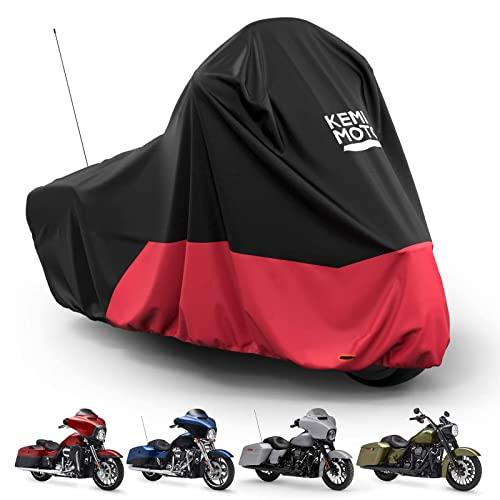 【並行輸入品】バイクカバー ツーリングモデル用 防水 防塵 日差し防止 レッド KEMIMOTO Motorcycle Cover， Compa_1