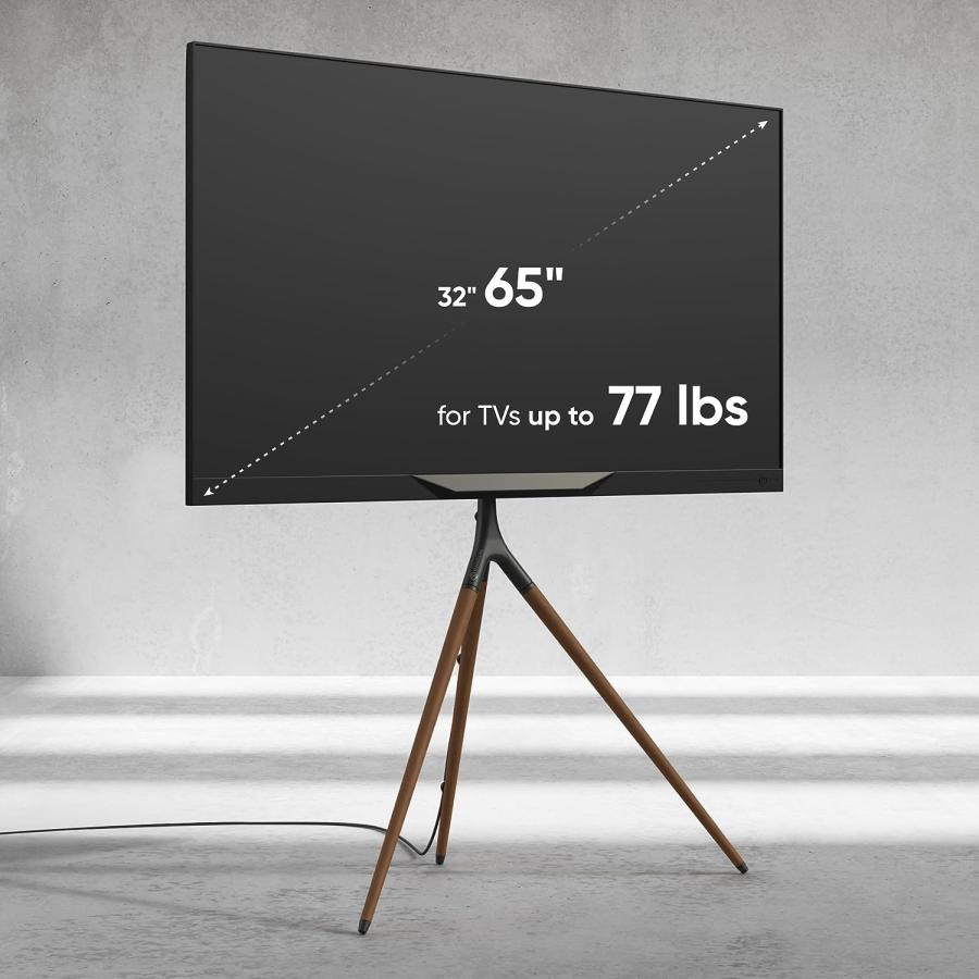 ONKRON 三脚イーゼルテレビスタンド 32インチ~65インチ LED LCD OLEDスクリーン用 最大75ポンド TS122｜import-tabaido｜02