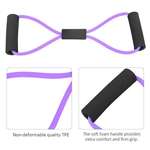 【並行輸入品】6pcs Yoga Training Resistance Bands,Portable Durable TPE 8 Pullの画像
