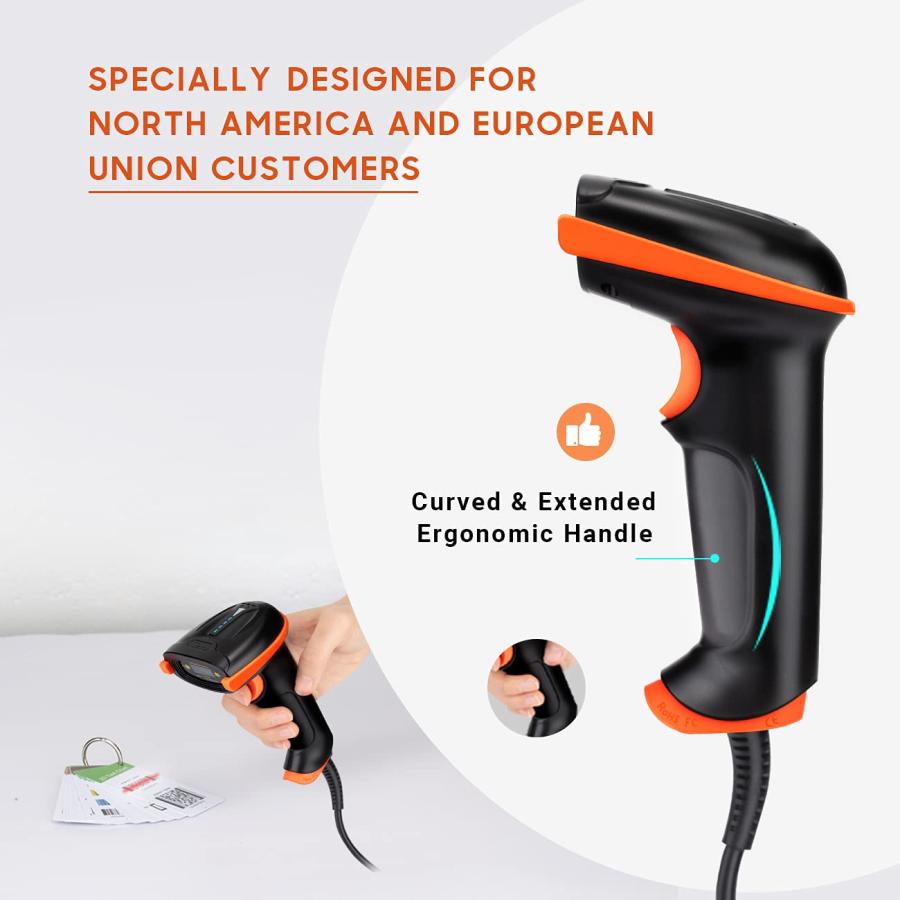 Tera Upgraded USB 1D 2D QR Barcode Scanner Wired, Officially Cer 並行輸入品｜import-tabaido｜04