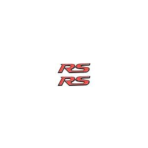 3D RSエンブレム フロントグリルバッジ デカール ステッカー ロゴ カマロ シボレーシリーズ用 レッド ブラック 2枚 2Pc 並行輸入品｜import-tabaido｜03