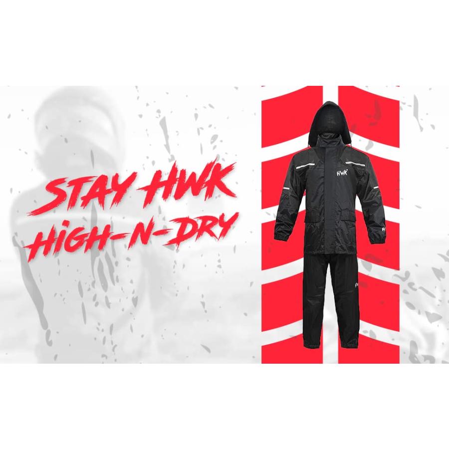 【並行輸入品】HWK Motorcycle Rain Suit for Men and Women, Two Piece Waterproofの画像