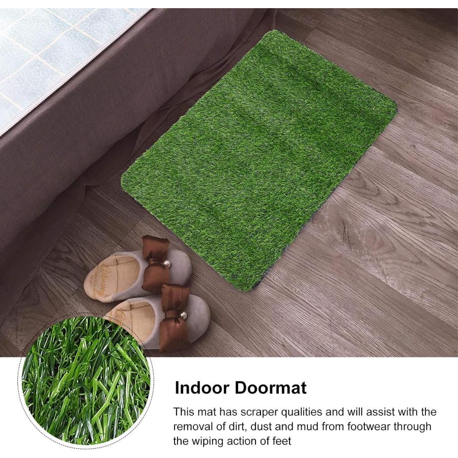【並行輸入品】DOITOOL Indoor Outdoor Rugs Green Doormat Artificial Turf Mat Fak　並行
