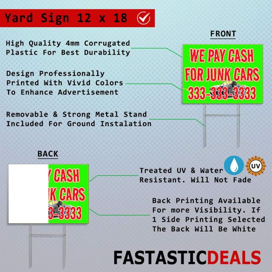 【並行輸入品】Fastasticdeals Weatherproof Yard Sign Motorcycle Repair Red Back_3