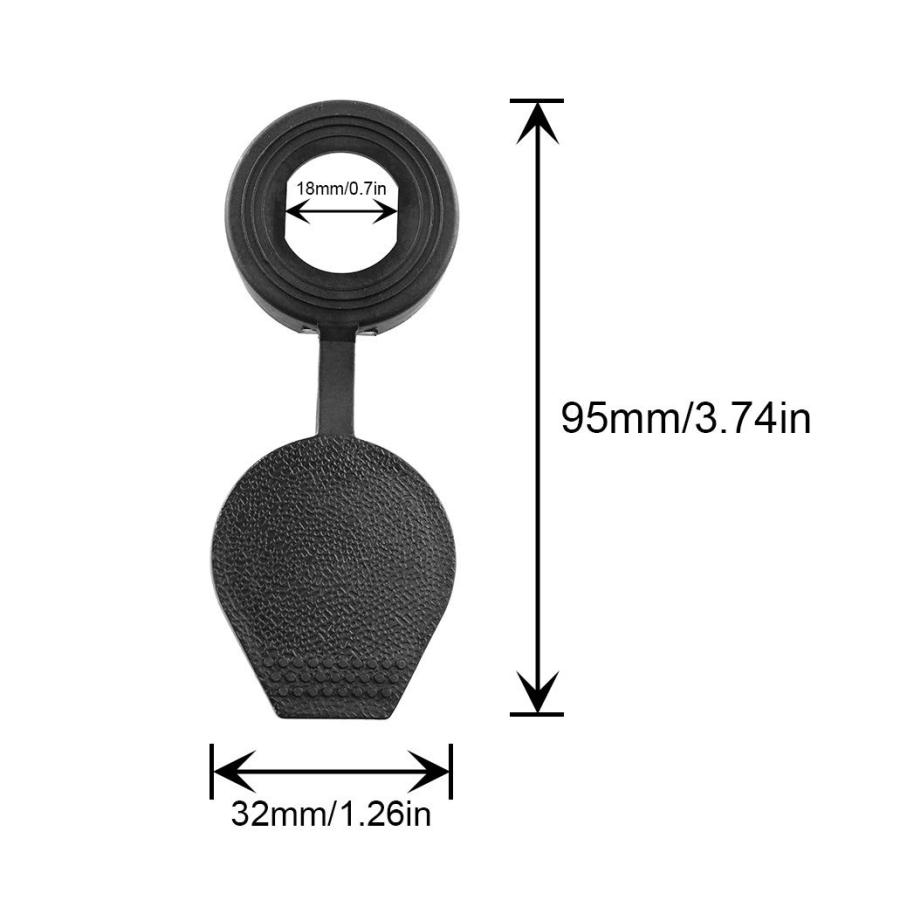 【並行輸入品】JCBIZ ドアロック ダストカバー 6個 18mm/0.7インチ ブラック ゴム製 防水キャップ ほこり防止 カムロックの寿命を_9
