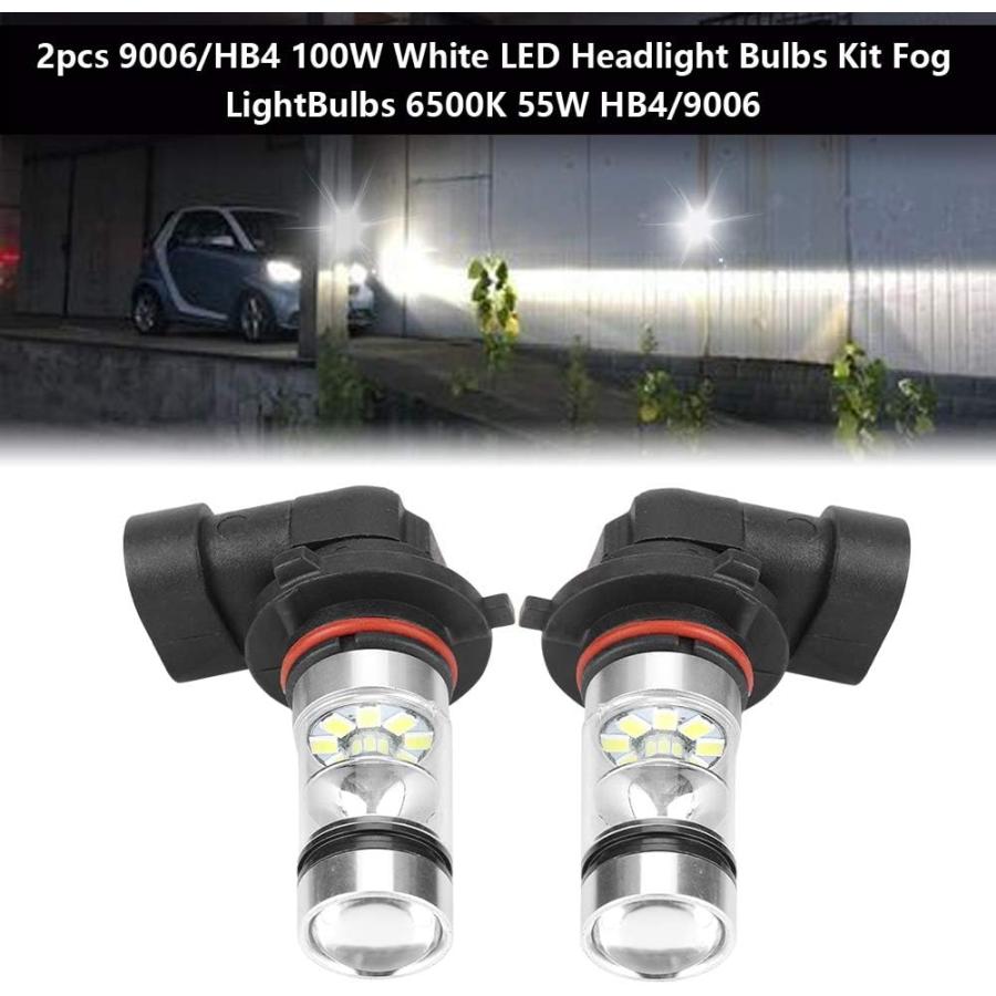 【並行輸入品】Fydun 車用LED電球 2個 9006/HB4 100W ホワイト 6000k スーパーブライト LED ヘッドライト電球キッ 並行_1