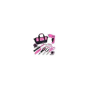 【並行輸入品】THINKWORK 40 Piece Pink Tool Set Ladies Hand Tool Set with 3.6_2