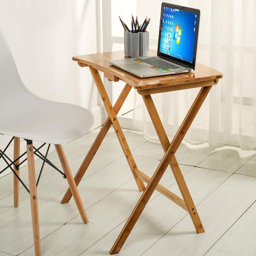 【並行輸入品】Computer Desk, 25.6”Modern Writing Study Desk, Foldable and Lift_9