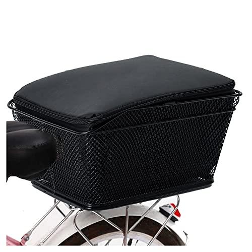 【並行輸入品】Lixada リアバイクバスケット 防水メタルワイヤー 自転車バスケット 調節可能なカーゴネットと防水防雨カバー付き ほとんどのリ_1