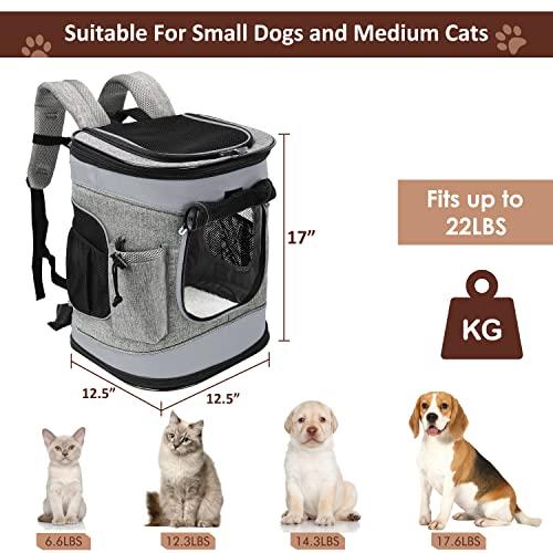 【並行輸入品】Tirrinia Pet Backpack Carrier for Small Cats \u0026 Dogs | Two Sidedの画像