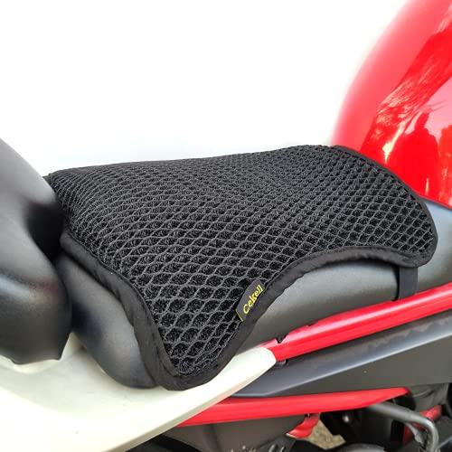 【並行輸入品】Cekell 夏用速乾クールバイクシートカバー，ユニバーサル通気性バイク シート クッション，滑り止めメッシュのバイクシートプロテ_1