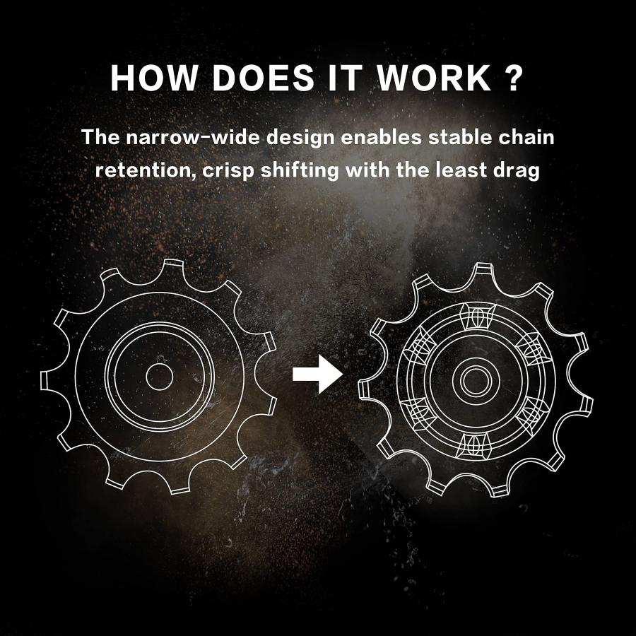 TRIPEAK セラミックビックプーリー　12/14T ※11速専用品 並行輸入品】TRiPEAK 12 14歯 11速 特大プーリーホイール(ジョッキー