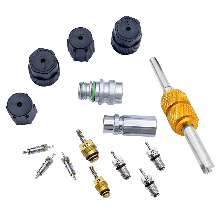 並行輸入品】エアコンバルブコアキット | キャップ&バルブ AC R12