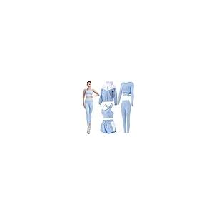 【並行輸入品】Inmarces Women's Workout Sets 5 PCS Yoga Activewear TrackSuit Ou_1