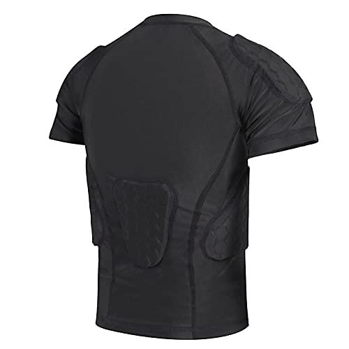 【並行輸入品】TUOY Youth Padded Compression Shirt Padded Football Shirt Rib Ch_4