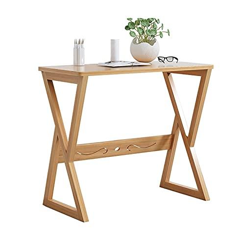 【並行輸入品】Computer Desk, Bamboo Compact Home Office Workstation, Modern Si_1