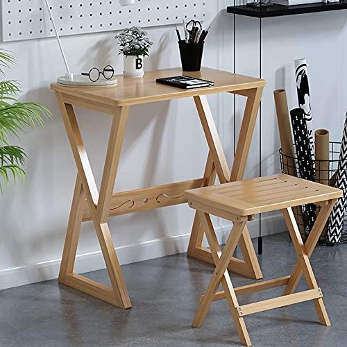 【並行輸入品】Computer Desk, Bamboo Compact Home Office Workstation, Modern Si_7