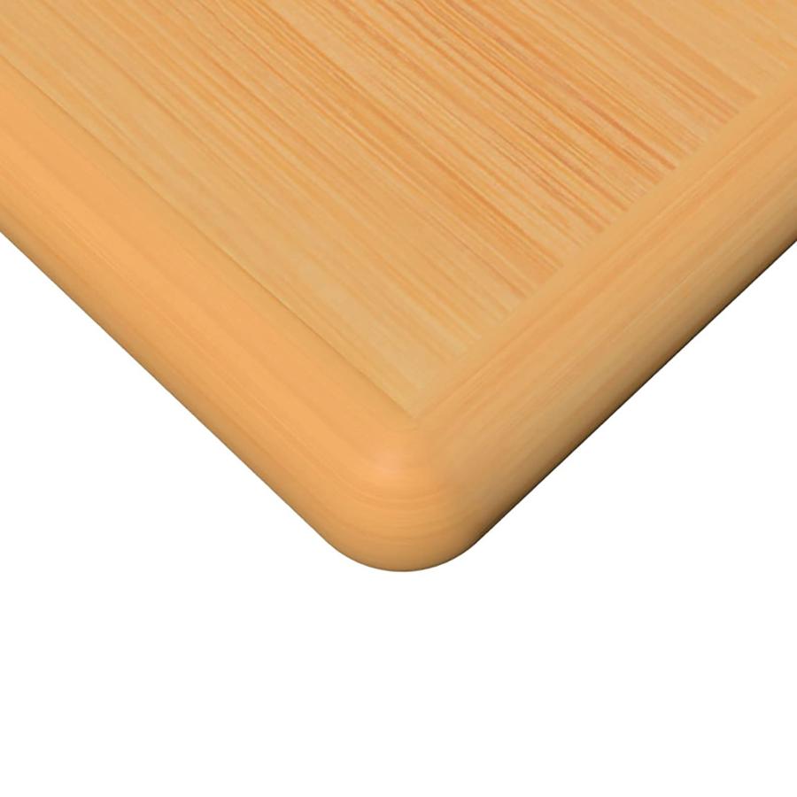 【並行輸入品】Computer Desk, Bamboo Compact Home Office Workstation, Modern Si_9