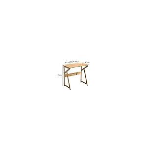 【並行輸入品】Computer Desk, Bamboo Compact Home Office Workstation, Modern Si_5