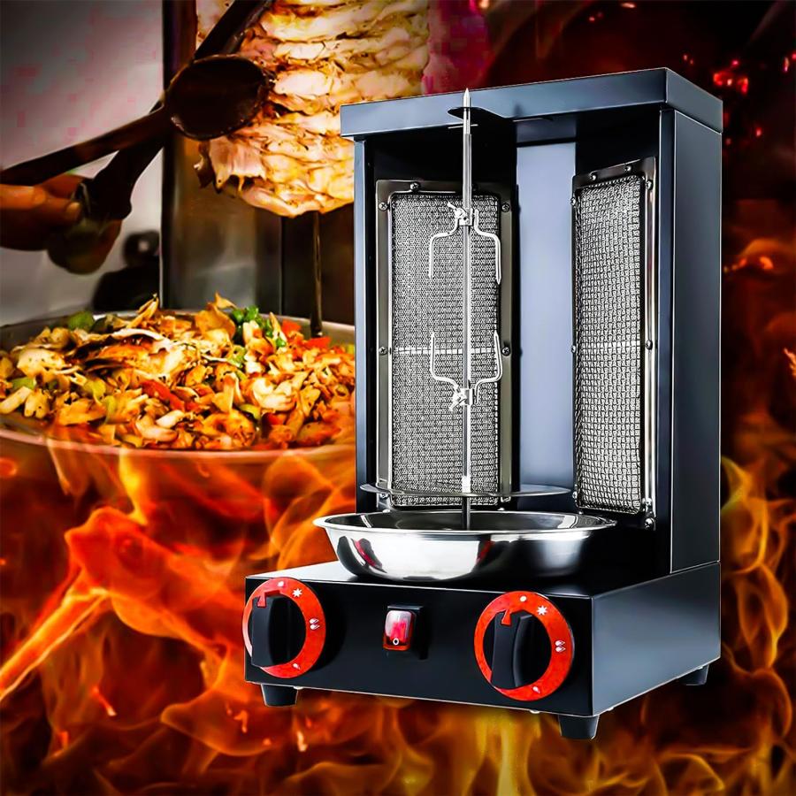 並行輸入品】XGN Shawarma Machine Gas Doner Kebab Chicken Gyro 