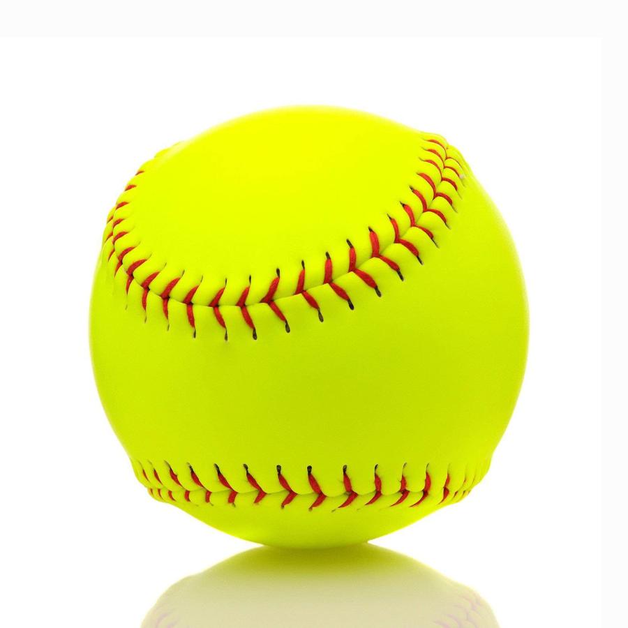 【並行輸入品】Tebery 6 Pack Yellow Sports Practice Softballs, 12 Inch Officialの画像