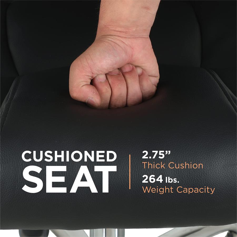 並行輸入品】Comfty パッド入りヘッドレストとクロームベース 