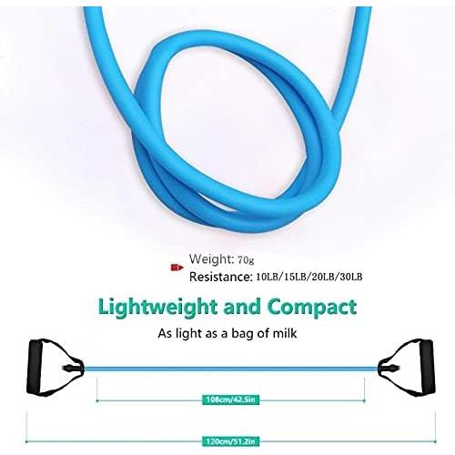 【並行輸入品】5 Levels Resistance Bands with Handles Yoga Pull Rope Elastic Fit　並行_3
