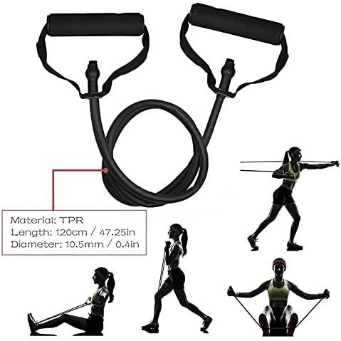 【並行輸入品】5 Levels Resistance Bands with Handles Yoga Pull Rope Elastic Fit　並行_5
