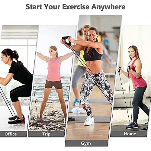 【並行輸入品】5 Levels Resistance Bands with Handles Yoga Pull Rope Elastic Fit　並行_6