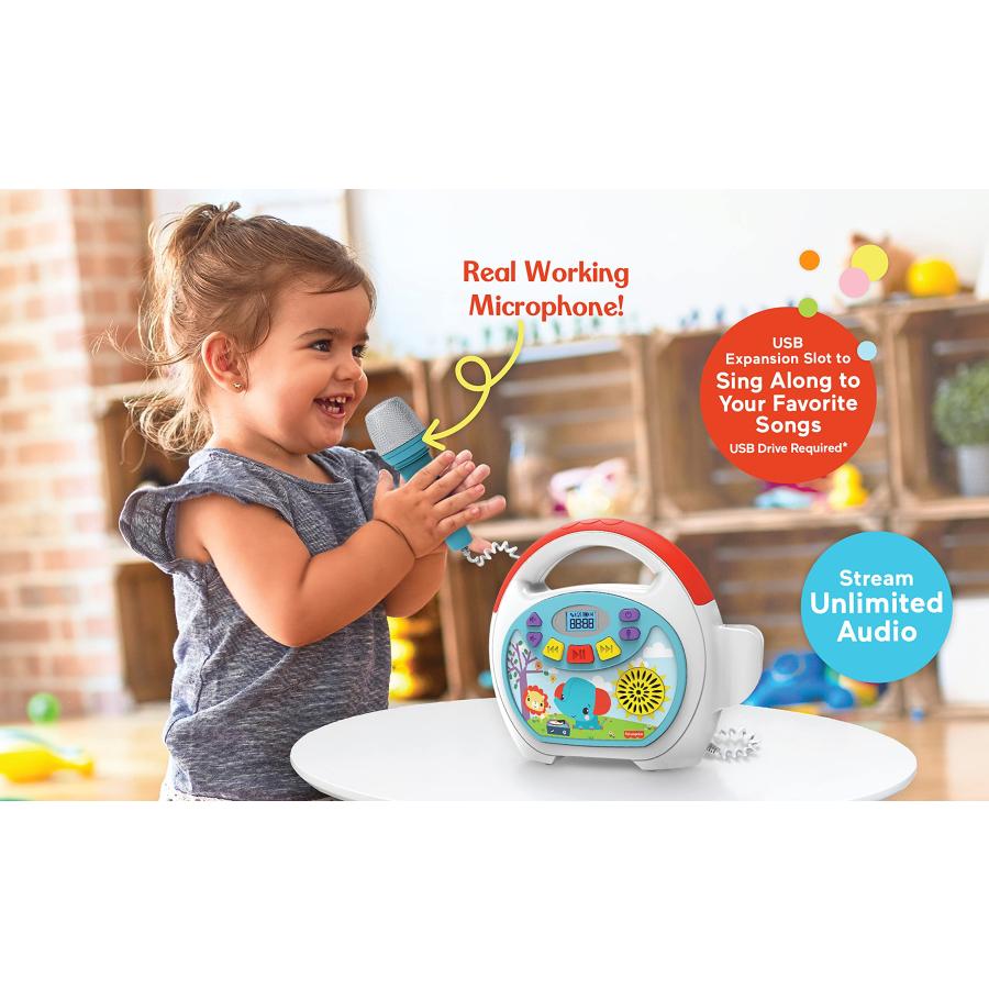 eKids Fisher Price Karaoke Machine, Portable Bluetooth Party Spe 並行輸入品｜import-tabaido｜07