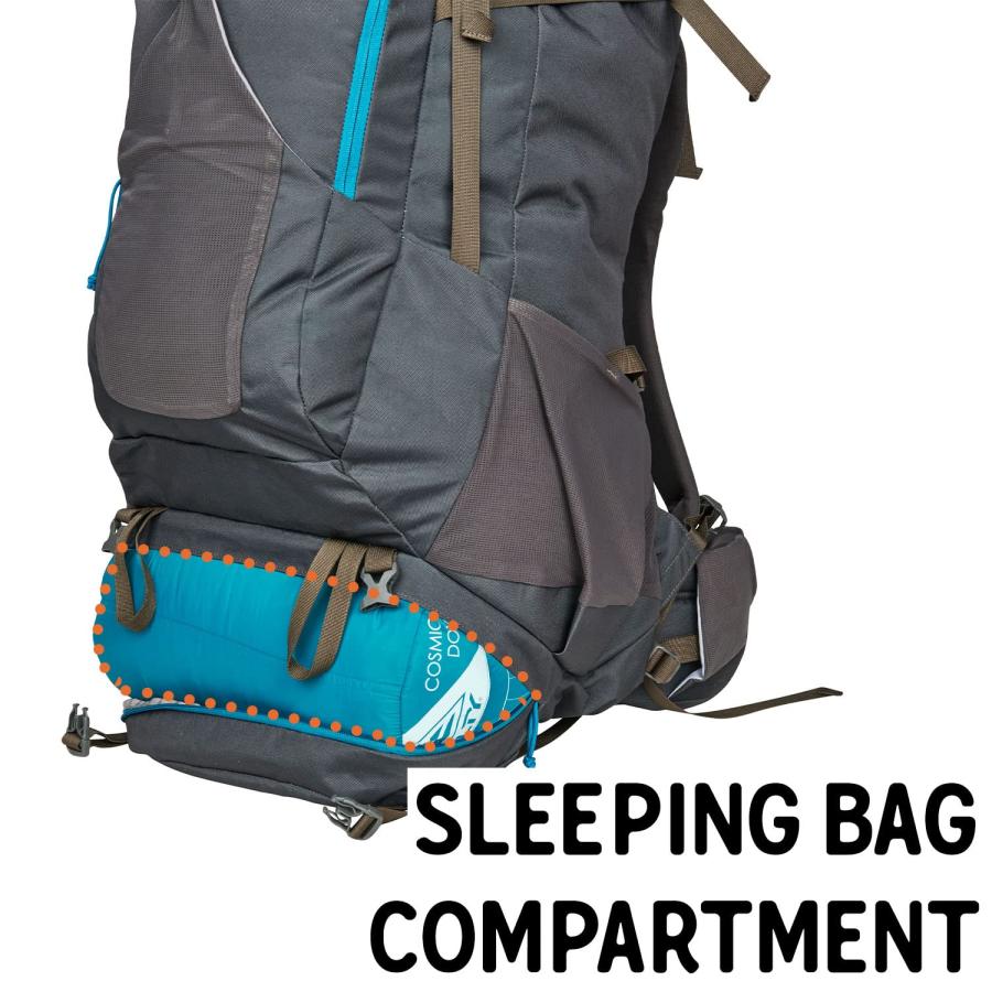 【並行輸入品】Kelty ハイキングデイパック， ベルーガ/ストーミーブルー， 85L， ハイキングデイパック Kelty Asher Day_9