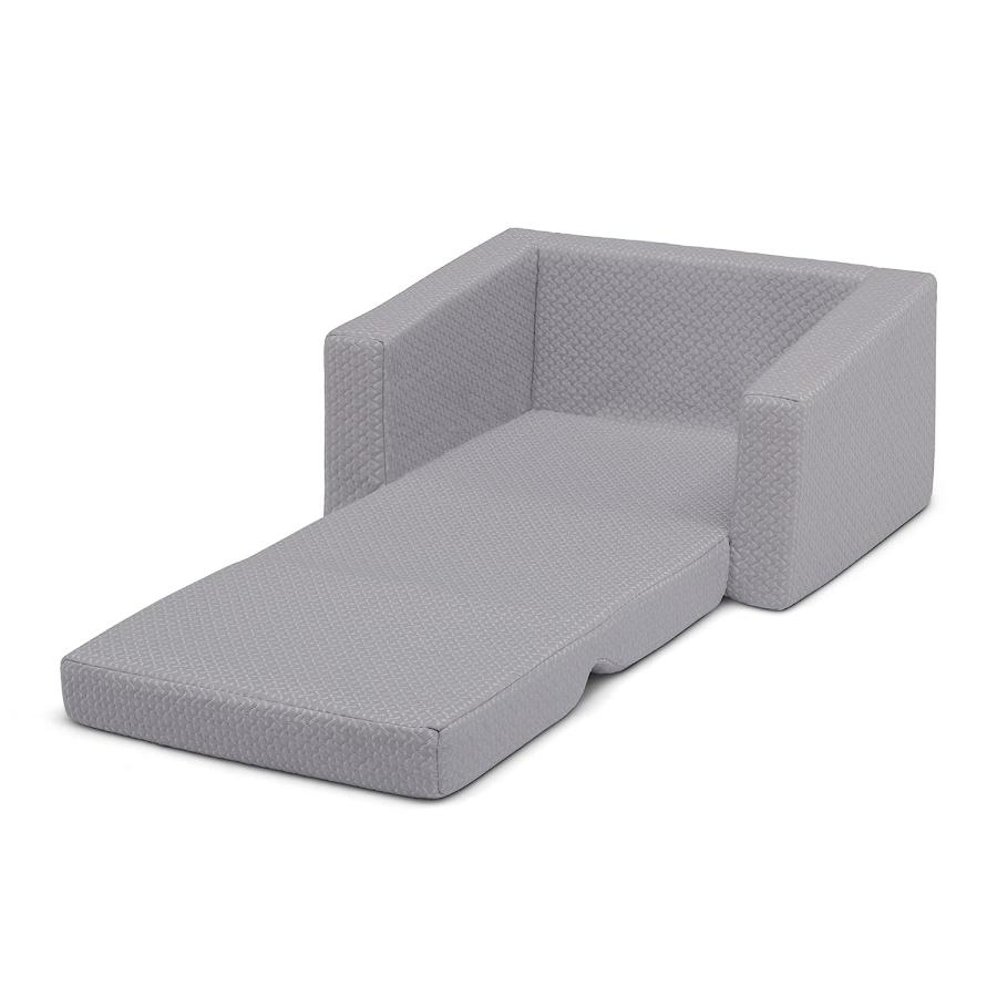 【並行輸入品】Delta Children Serta Cozee Flip Out Memory Foam Chair Grey　_9