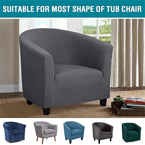 【並行輸入品】XJHKG Tub Chair Cover， Stretch Washable Knitted Tub Barrel Batht_4