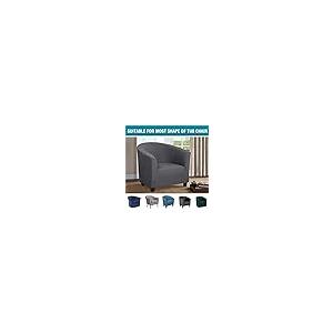 【並行輸入品】XJHKG Tub Chair Cover， Stretch Washable Knitted Tub Barrel Batht_5