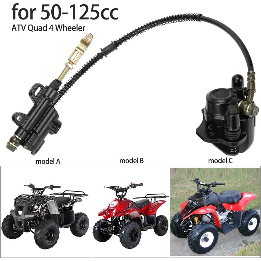 【並行輸入品】FVRITO Rear Foot Brake Master Cylinder Caliper Assembly for 50cc  並行_2