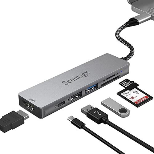 激安通販サイト USB C Hub 6 in 1 Type C Dongle USB C Multiport Adapter Docking St 並行輸入品