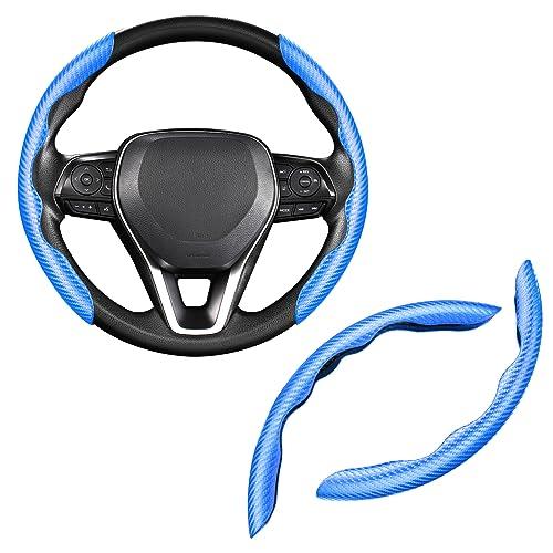 【並行輸入品】Cartist カーボンファイバー ハンドルカバー メンズ スポーティーなホイールプロテクター 滑り止め ソフトレザー ユニバーサ | ブランド登録なし | 01