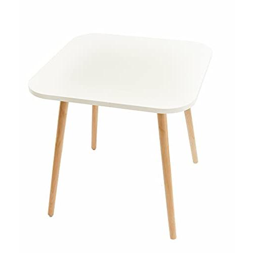並行輸入品】DECOMIL Modern Square Side Table， End Table for Small