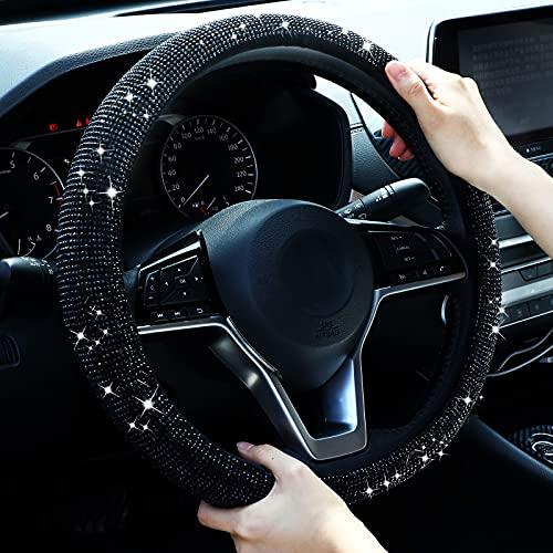 専門に取り扱う店 Bling Steering Wheel Cover Women Crystal Diamond Steering Wheel 並行輸入品