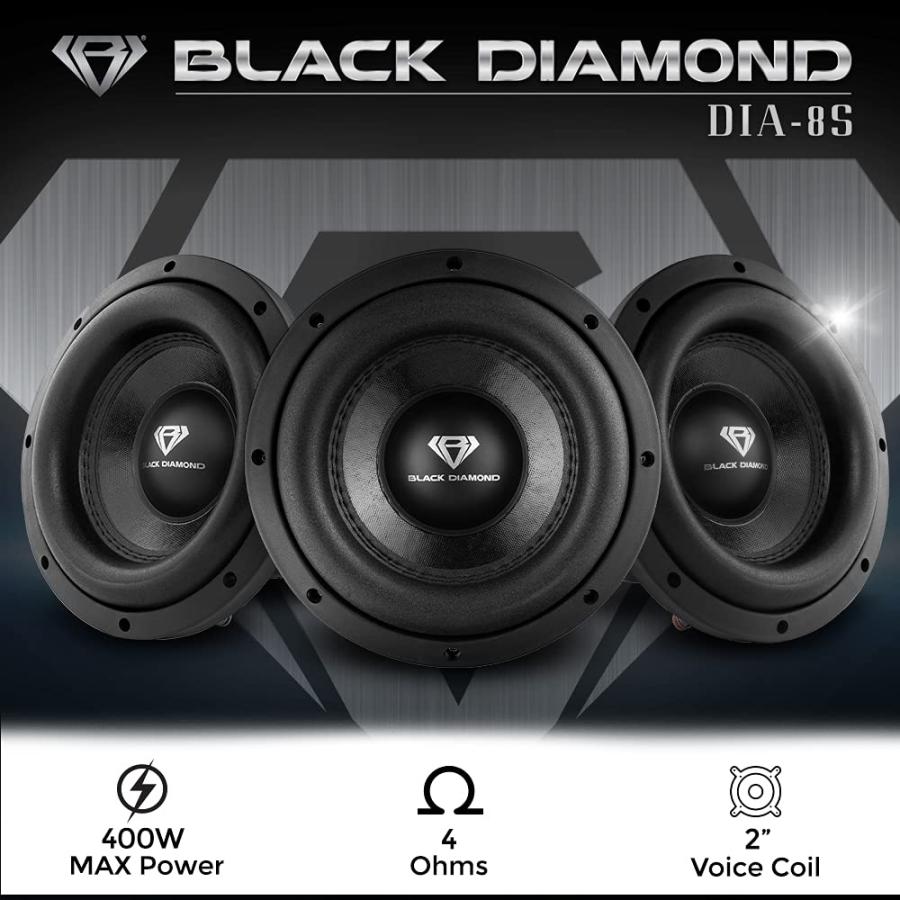 8インチサブウーファー DIAMOND AUDIO Amazon.com: Diamond Audio DESMB8D Dual 8