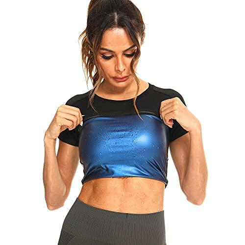 【並行輸入品】NANOOER Sauna Shirt for Women， Sauna Suit for Women Weight loss
