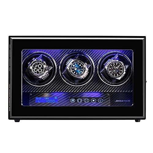 【並行輸入品】自動巻き時計用ワインダー 日本製マブチモーター付きアップグレードウォッチワインダー LCDタッチスクリーンコントロール内蔵 ピアノの画像