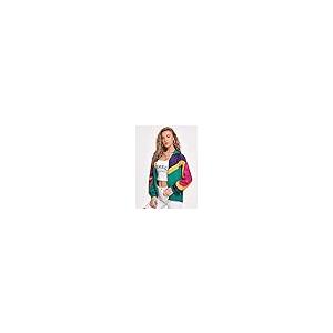 【並行輸入品】Verdusa Women's Colorblock Zip Up Long Sleeve Collar Windbreaker_8