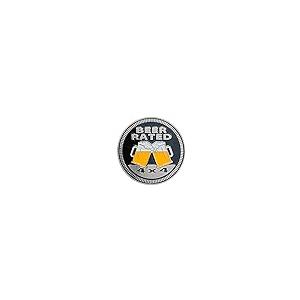 【並行輸入品】Badge Glow “Beer Rated” 4x4 Metal Automotive Badge Specifically D_2
