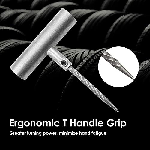 【並行輸入品】Tire Repair Kit, Tire Patch Kit with Plugs to Fix Punctures and P_7