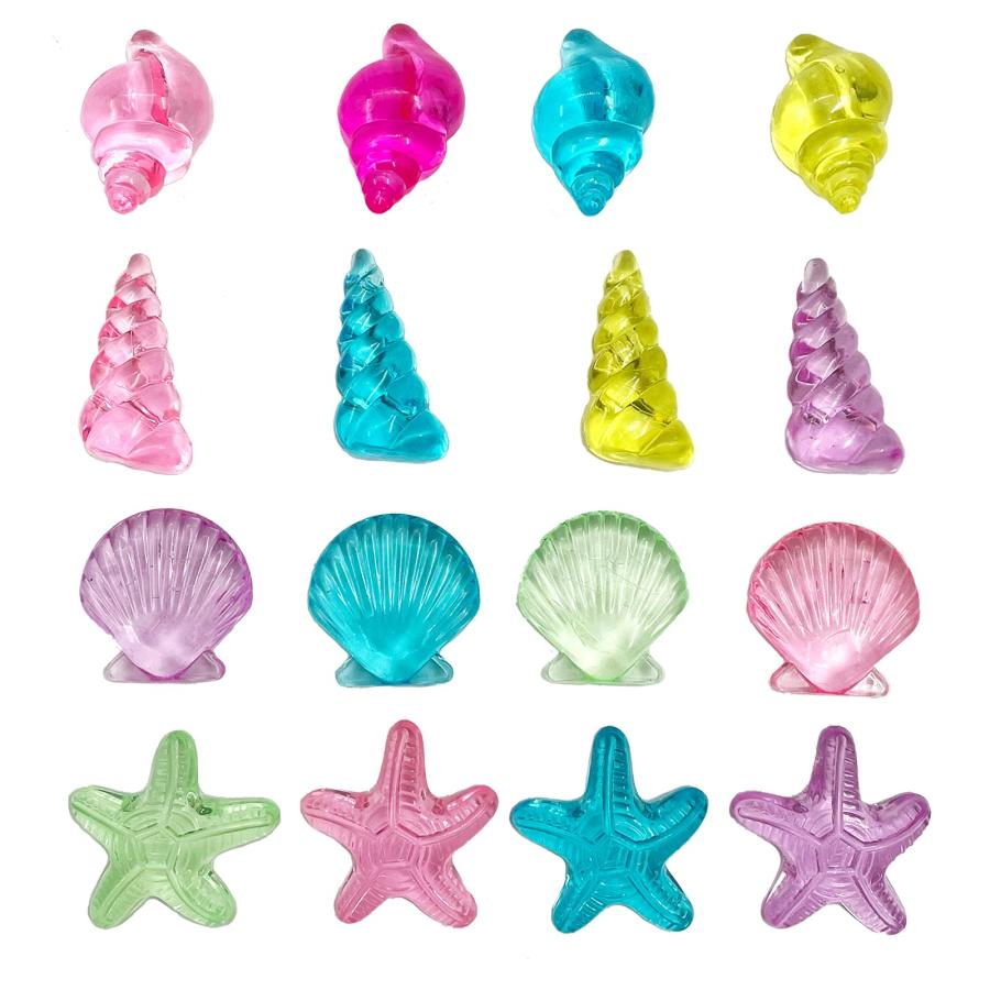 並行輸入品】LYFJXX アクリル貝殻 ホラ貝 ヒトデ アソートカラー
