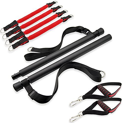 【並行輸入品】Black Mountain Products Portable Pilates Bar Kit with Resistanceの画像